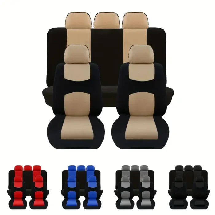 Car Seat Cover Seat Protection Cover Compatible with Airbags Vehicle Seat Covers Universal Car Accessories Multiple Colors